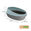 Nice Care Eco Caixa de areia Redonda azul para gatos, , large Indicador imagem número 2